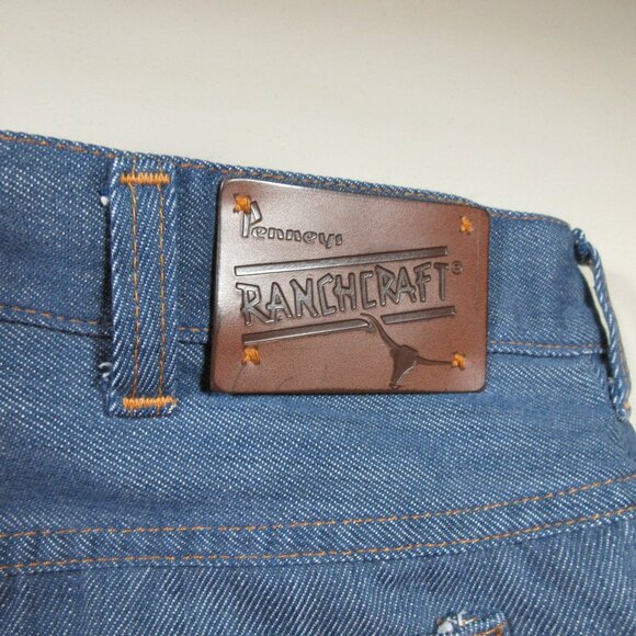 Vintage JC Penney RanchCraft mens dark wash straight leg jeans 36x32 EUC USA - Picture 1 of 13